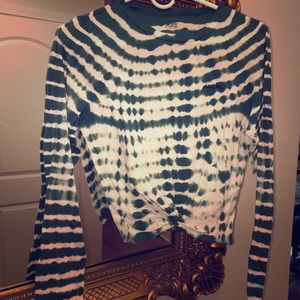 Pink tie dye shirt NWOT